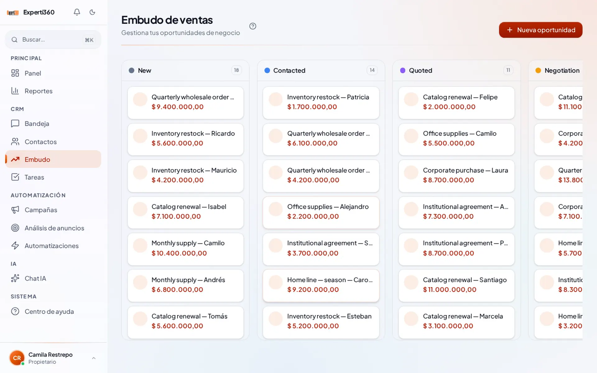 CRM & Contacts